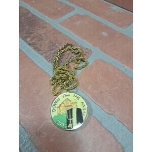 Fifty Funny Fellows 2003 Mardi Gras Doubloon Necklace Mobile Alabama